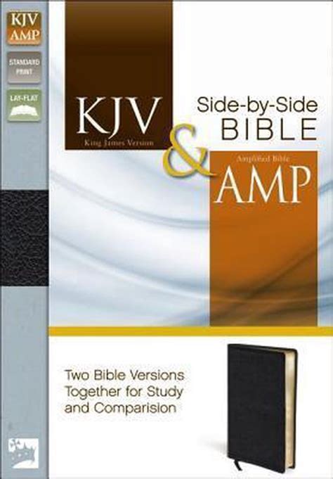 KJV Amplified Side-by-Side Bible Bonded Leather Black Red Letter Edition Kindle Editon