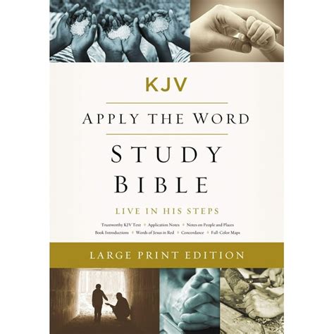 KJV Apply the Word Study Bible Large Print Hardcover Red Letter Edition Live in His Steps Epub