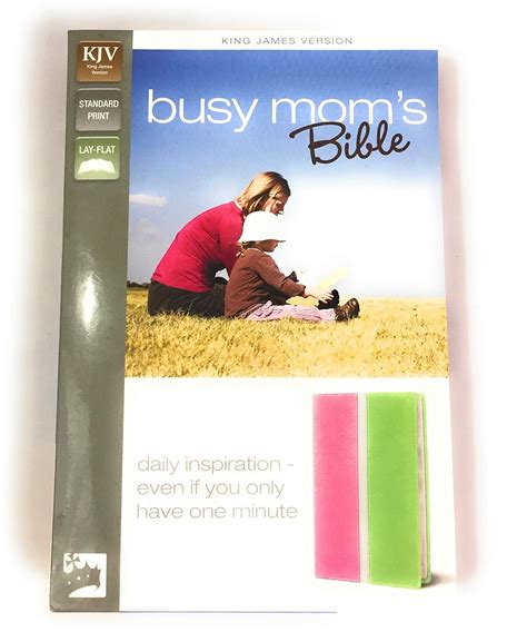 KJV Busy Mom s Bible Imitation Leather Pink Green Red Letter Edition Daily Inspiration Even If You Only Have One Minute PDF