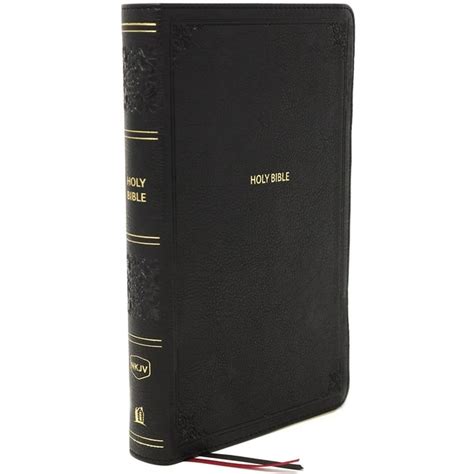 KJV Deluxe Reference Bible Super Giant Print Leathersoft Black Red Letter Edition Comfort Print Doc