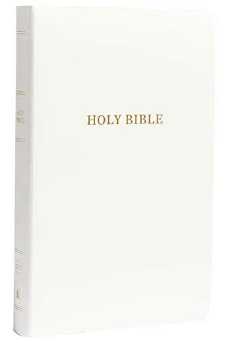 KJV Gift and Award Bible Leather-Look White Red Letter Edition Comfort Print Kindle Editon