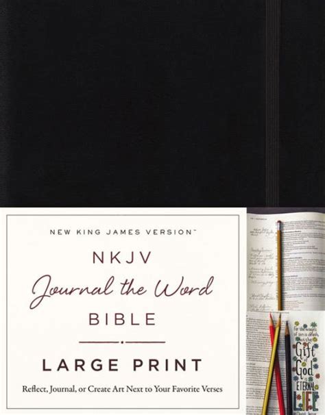 KJV Journal the Word Bible Hardcover Black Red Letter Edition Reflect Journal or Create Art Next to Your Favorite Verses Epub