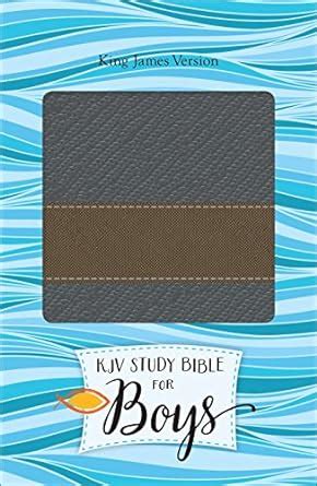 KJV Study Bible for Boys Granite Copper Metallic Design Duravella Reader