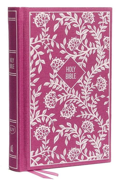 KJV Thinline Bible Compact Cloth over Board Purple Red Letter Edition Comfort Print Reader