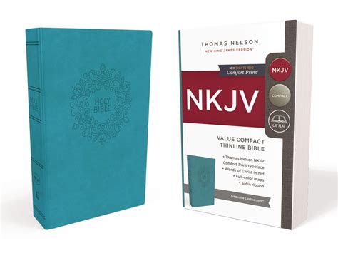 KJV Thinline Bible Compact Imitation Leather Blue Green Red Letter Edition Epub