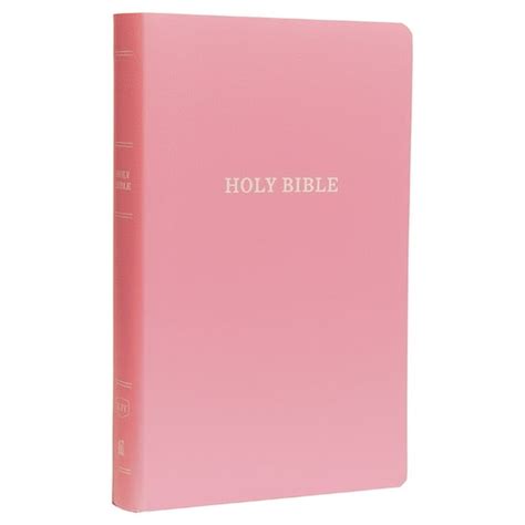 KJV Thinline Bible Imitation Leather Red Pink Red Letter Edition Reader