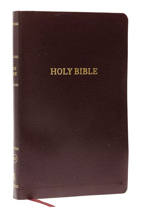 KJV Thinline Reference Bible Bonded Leather Burgundy Red Letter Edition Comfort Print Epub