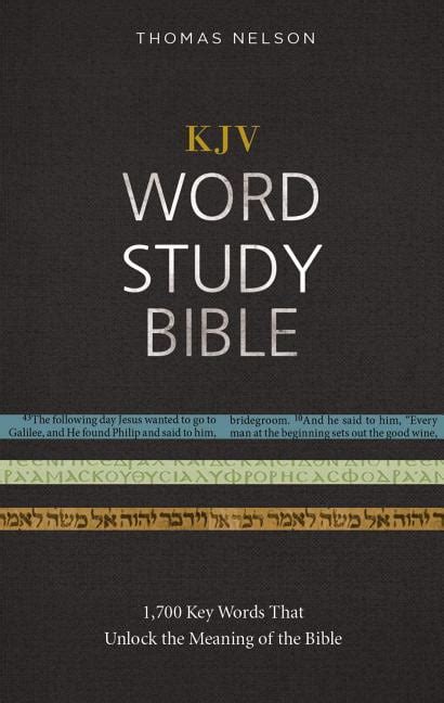 KJV Word Study Bible Hardcover Red Letter Edition 1700 Key Words that Unlock the Meaning of the Bible Doc