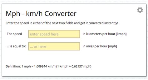 KMH to MPH Calculator: Convert Kilometers per Hour to Miles per Hour with Precision