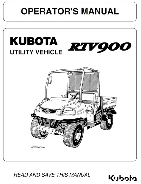 KUBOTA RTV900 SERVICE MANUAL Ebook Doc
