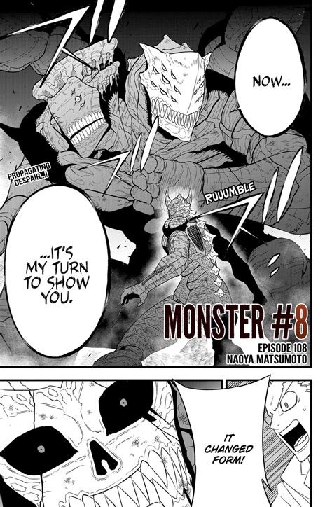 Kaiju No. 8, Chapter 108: A Massive Battle and the Unveiling of the Gyoro-Gyoro Monster