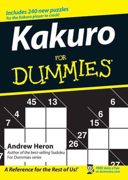 Kakuro For Dummies PDF