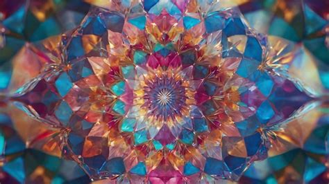 Kaleidoscopic Hues of Crystal Rainbow