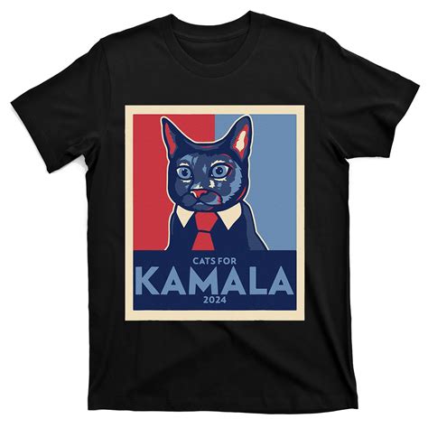 Kamala T-Shirts with Cats: A Purrfect Fusion of Power and Cuteness