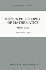 Kant's Philosophy of Mathematics Modern Essays 1st Edit Epub