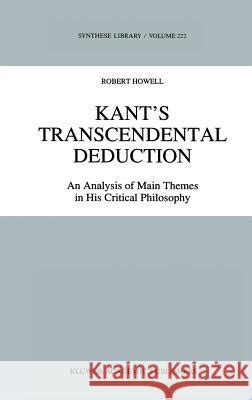 Kant's Transcendental Deduction An Analysis of Main Themes PDF