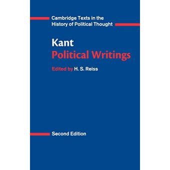 Kant Political Writings Cambridge Texts in the History of Political Thought Doc