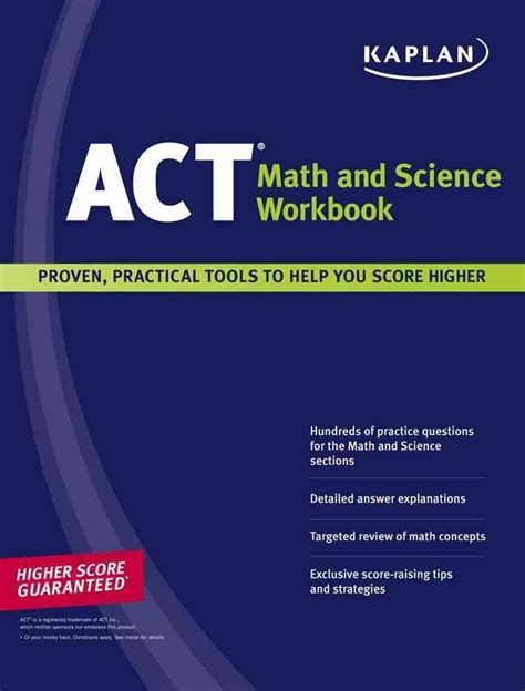 Kaplan ACT Math and Science Workbook PDF