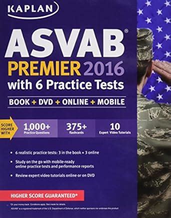 Kaplan ASVAB Premier 2016 with 6 Practice Tests Book Online Kaplan Test Prep Kindle Editon