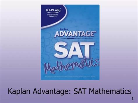 Kaplan Advantage Sat Mathematics Answer Key Reader