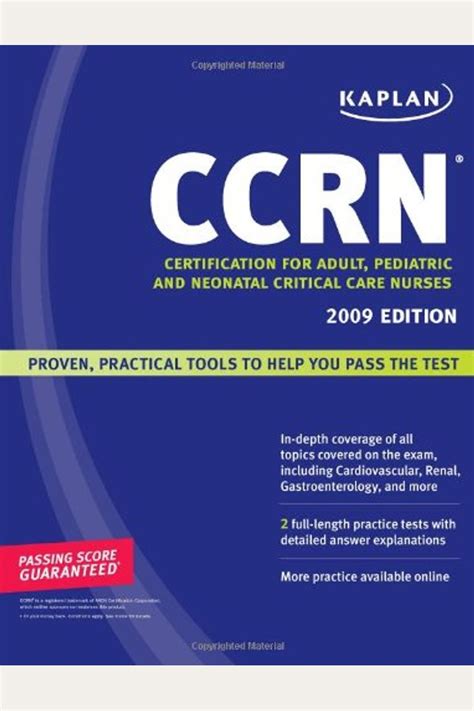 Kaplan CCRN 2009 Edition Certification for Adult Pediatric and Neonatal Critical Care Nurses PDF