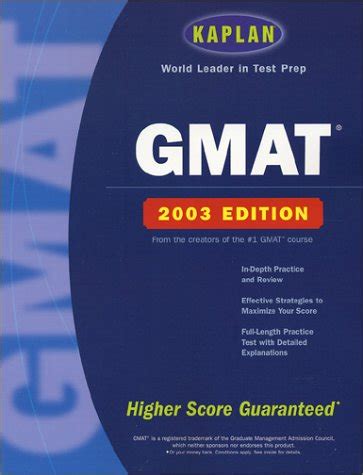 Kaplan GMAT 2003 Kindle Editon