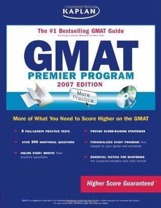 Kaplan GMAT 2007 edition Premier Program Kindle Editon