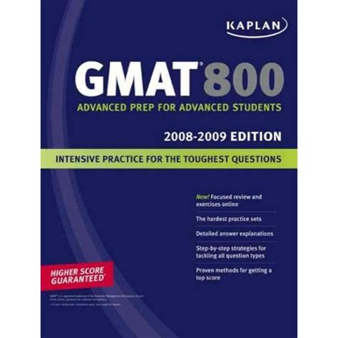 Kaplan GMAT 800 2008-2009 Edition PDF