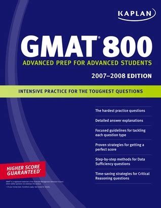 Kaplan GMAT 800 Advanced Students Kindle Editon