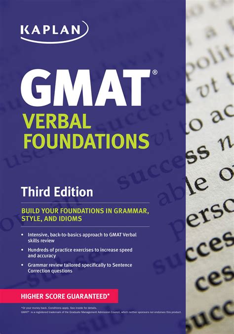 Kaplan GMAT Verbal Foundations Kaplan Test Prep Epub