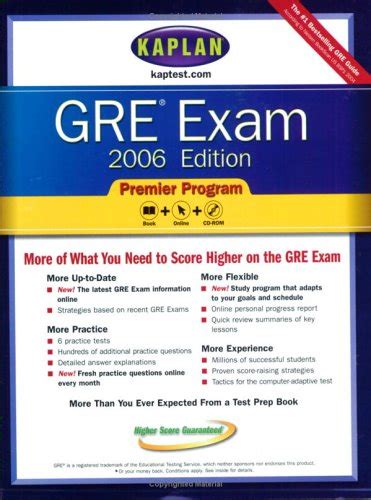 Kaplan GRE Exam 2006 Premier Program Kaplan Gre Exam Book and CD-Rom Kindle Editon