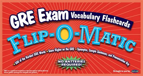 Kaplan GRE Exam Vocabulary Flashcards Flip-O-Matic Epub
