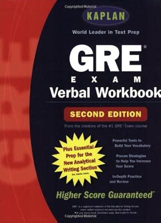 Kaplan GRE Verbal Workbook 2nd Edition Kindle Editon