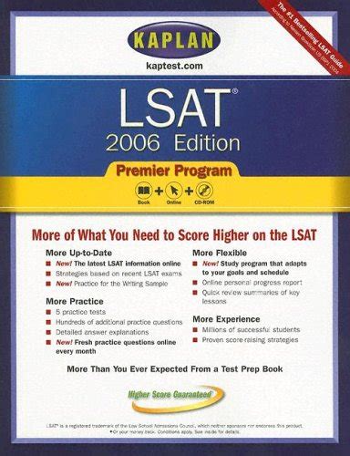 Kaplan LSAT 2006 Premier Program Kaplan Lsat Book and CD-Rom Reader