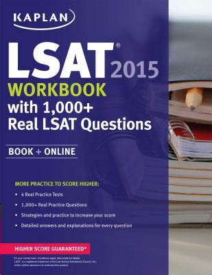 Kaplan LSAT Workbook 2015 with 1000 Real LSAT Questions Book Online Kaplan Test Prep Epub