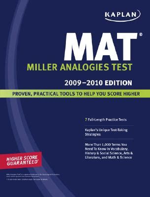 Kaplan MAT: Miller Analogies Test Ebook Kindle Editon