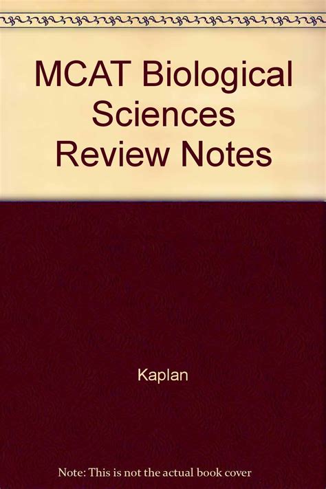 Kaplan MCAT Biological Sciences Review Notes Epub