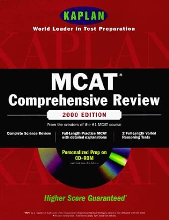 Kaplan MCAT Comprehensive Review 2000 with CD-ROM Mcat KaplanBook and CD-Rom Epub