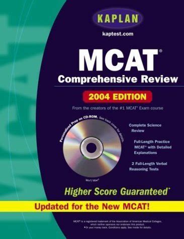 Kaplan MCAT Comprehensive Review with CD-ROM 7th Edition 2004 Edition Kaplan Mcat Premier Program Kindle Editon