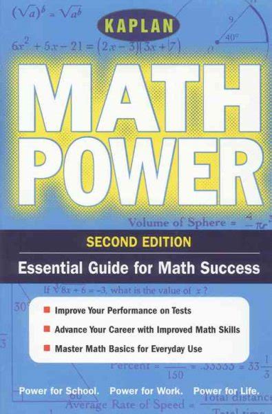 Kaplan Math Power Second Edition Empower Yourself Math Skills for the Real World Kaplan Power Books Reader