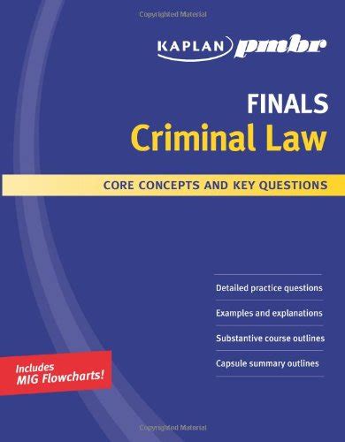 Kaplan PMBR Finals: Criminal Law: Core Concepts and Key Question Ebook Reader