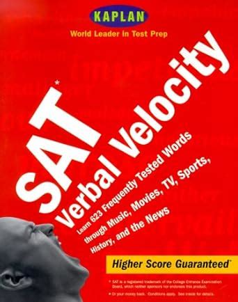 Kaplan SAT Verbal Velocity Kindle Editon