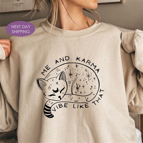 Karma is a Cat Sweatshirt