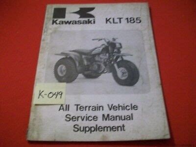 Kawasaki Klt 185 Service Manual Ebook Epub