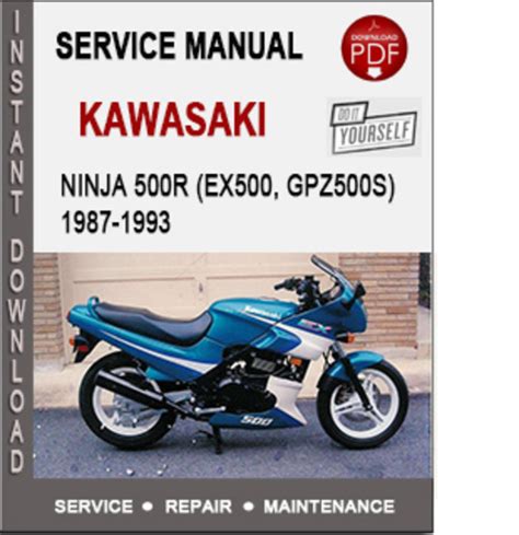Kawasaki Ninja Ex500 Service Manual PDF Doc