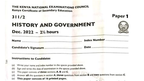 Kcse Answers Doc