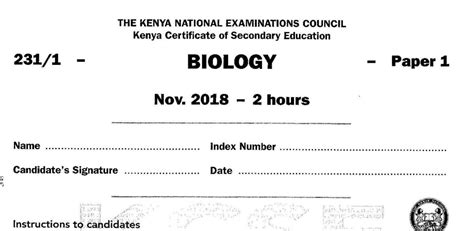 Kcse Biology Revision Papers With Answers Epub