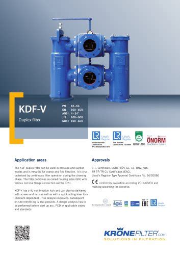 Kdf V Krone Filter Solutions Gmbh PDF