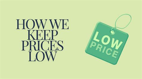 Keep Prices Accessible: