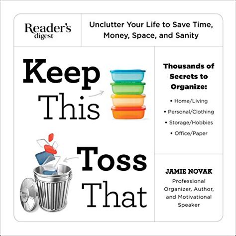 Keep This Toss That Unclutter Your Life to Save Time Money Space and Sanity N A Epub